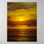 Sunset Oil Painting posters