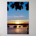 Sunset on Ammersee posters