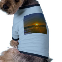 Sunset on Birch Lake Pet Tee Shirt