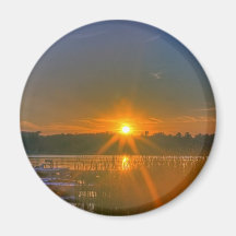 Sunset on Birch Lake Refrigerator Magnet