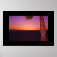 Sunset on Coronado Beach Poster