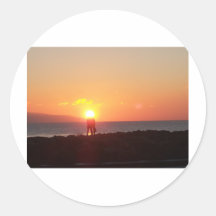 Sunset on Galway Bay Round Sticker