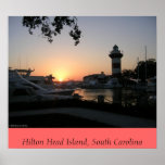 Sunset on Hilton Head Island posters