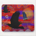 Sunset on Lake Wendouree Australian Aboriginal Art Mousepads
