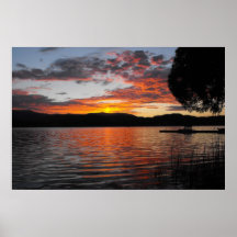 Sunset on Loon Lake poster