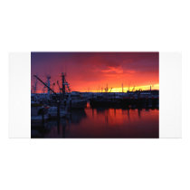 Sunset on the Bay Custom Photo Card