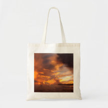 Sunset  On The Beach Tote Bag