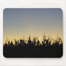 Sunset on the farm mouse mat