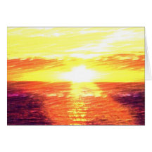 Sunset on the Lake Greeting Card