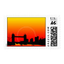 Sunset on Tower Bridge Postage Stamp