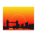 Sunset on Tower Bridge Postcard