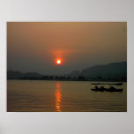 Sunset on West Lake Posters