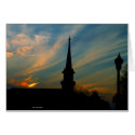 Sunset on West Main Street cards