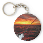 Sunset Open Sea Fishing Key Chains