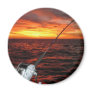 Sunset Open Sea Fishing Fridge Magnet