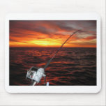 Sunset Open Sea Fishing Mousepads