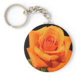 Sunset Orange Rose keychains