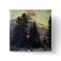 Sunset over a Winter Landscape, c.1902 Pin