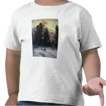 Sunset over a Winter Landscape, c.1902 Tee Shirt