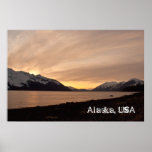 Sunset Over Cannery Bay; Alaska Souvenir Poster