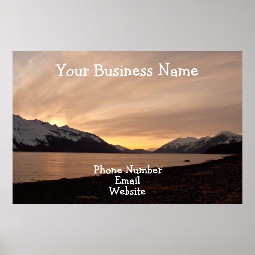 Sunset Over Cannery Bay; Promotional Print