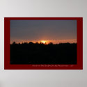 Sunset over Glen Echo Lake, Charlton, MA posters