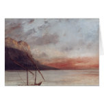Sunset over Lake Leman, 1874 cards