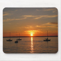 Sunset Over Lummi Island Mousepads