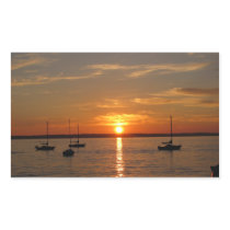 Sunset Over Lummi Island Stickers