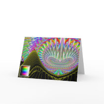 Sunset over Mount Simpson greeting card