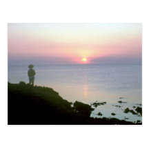 Sunset over Sea of Cortez, Sonora coast, Mexico Post Cards
