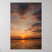 Sunset over the beach print