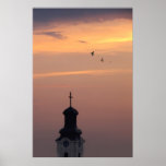 Sunset over the Church posters