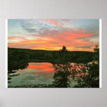 Sunset over the cove print