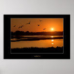 Sunset over the Lake Posters