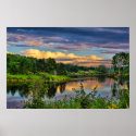 Sunset Over The River posters