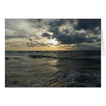 Sunset Over the Sea Card