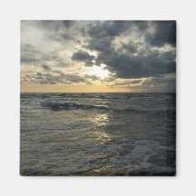 Sunset Over the Sea Magnet