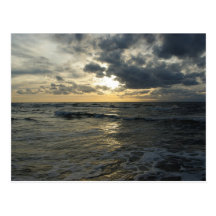 Sunset Over the Sea Postcard