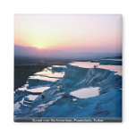 Sunset over the travertines, Pammukale, Turkey Magnets