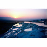 Sunset over the travertines, Pammukale, Turkey Acrylic Cut Outs