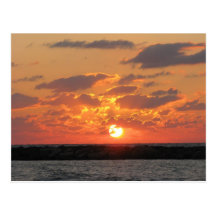 sunset postcard