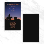 Sunset Profile Card business cards