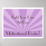 Sunset Rays Lilac posters