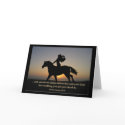 Sunset Ride greeting card