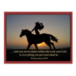 Sunset Ride Postcard