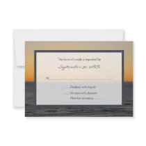 Sunset RSVP Wedding Invitation