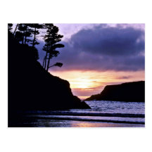 Sunset, Russian Gulch State Park Post Card