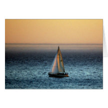sunset sail card
