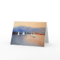 Sunset Sailboats Card